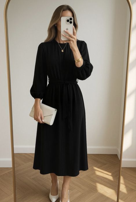 Elegancka sukienka z wiskozy