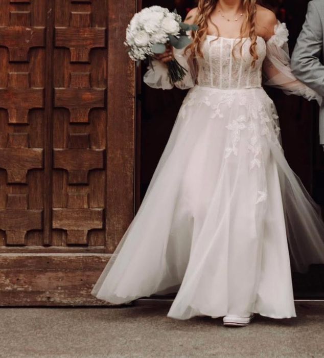 Suknia slubna boho magdalena popiel