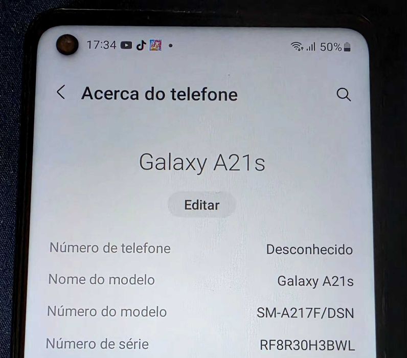 Telemovel Samsung a21s