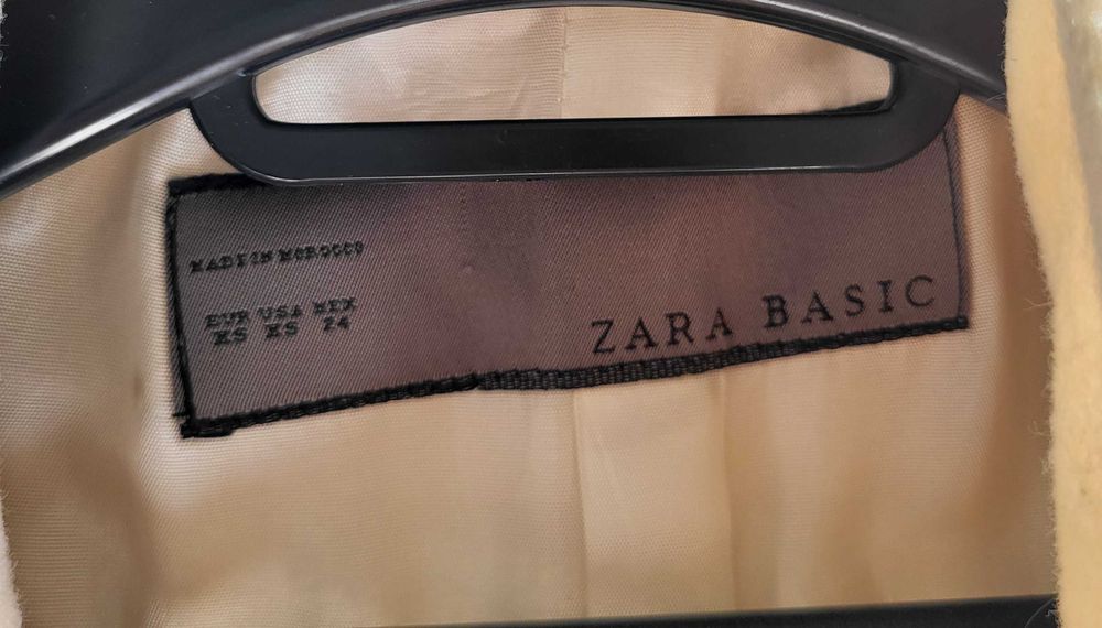 Casaco Branco Zara  Xs