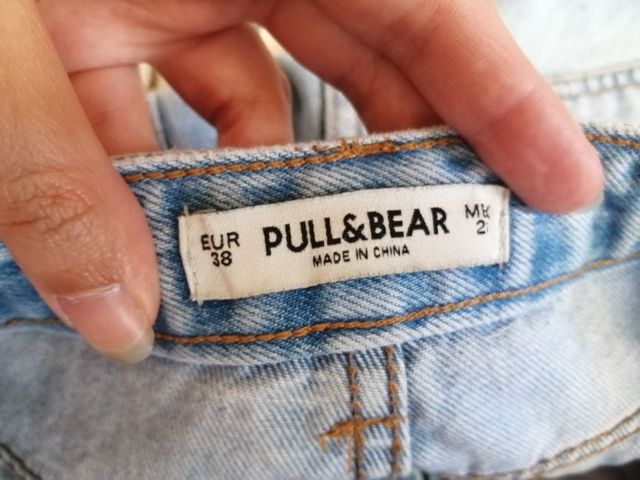 Pull & Bear блакитні джинсові шорти мом