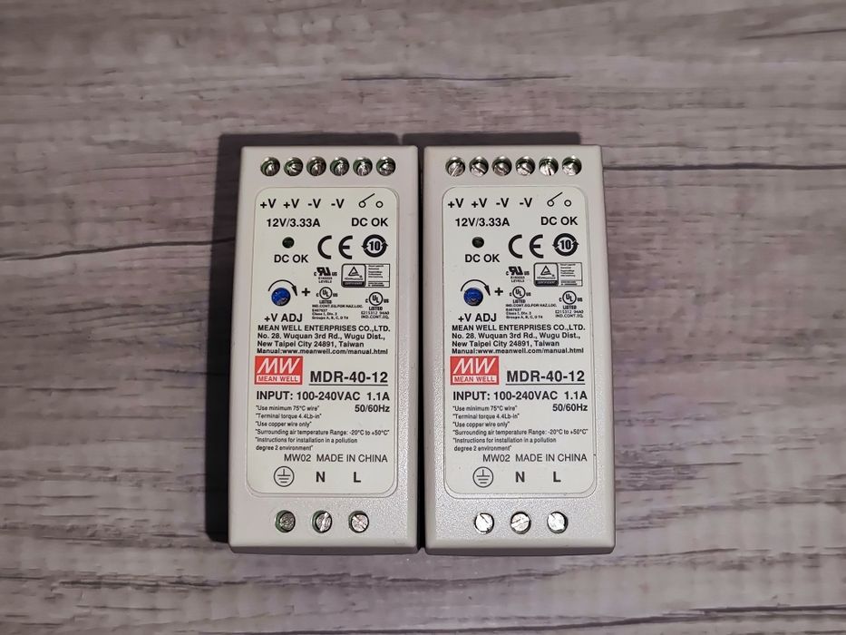 Zasilacz 12V 40W Mean Well MDR-40-12