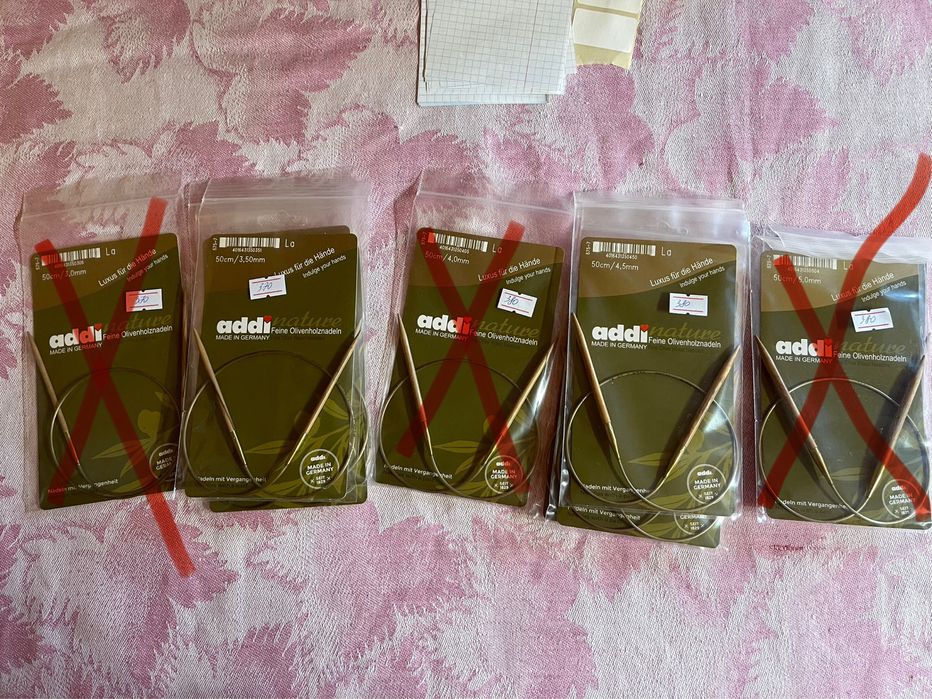 Спиці гачки Addi KnitPro