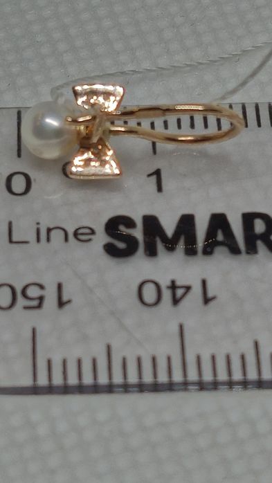 Сережки дитячі з червоного золота. Нові. Sovissimo.