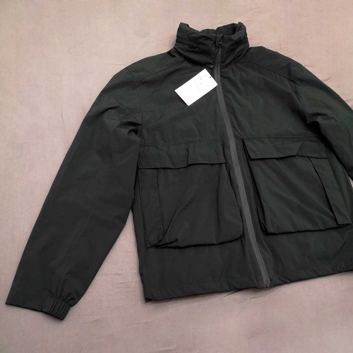 Zara nowa męska kurtka przejściowa wiatrówka khaki zielona M