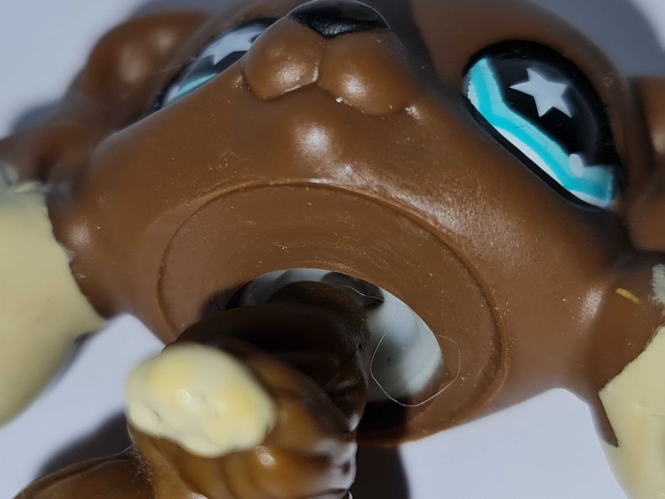 Oryginalny Littlest pet shop brązowy pies piesek spaniel #960 LPS