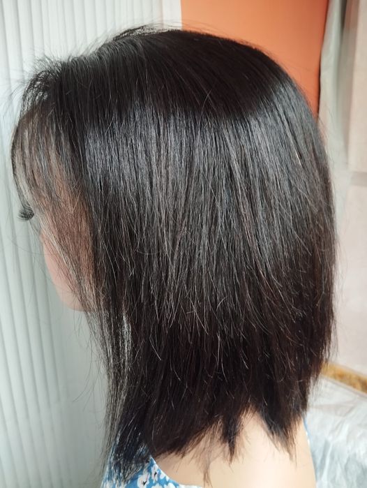 Парик 100%натуральный волос система