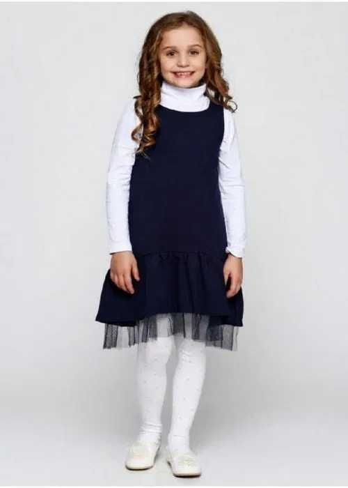 Сарафан шкільний синій