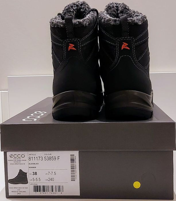 Ecco Xpedition III Damskie ocieplane oryginalne buty trekkingowe r. 38