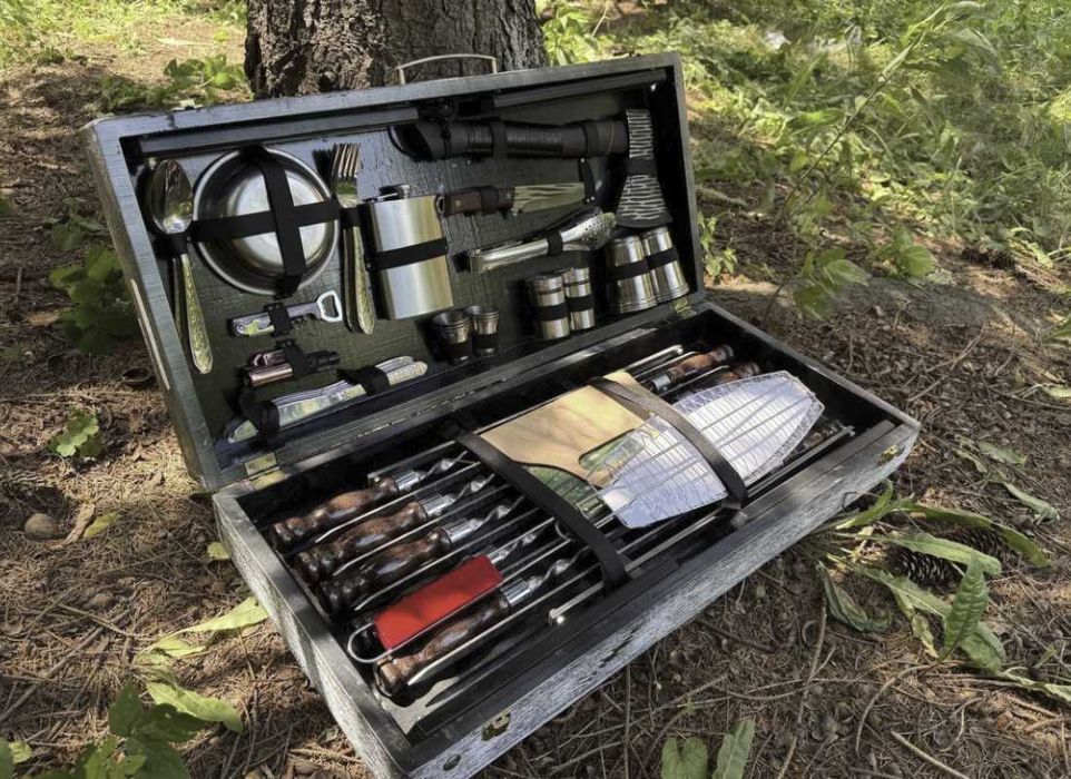 Супер крутий набір шампурів на подарунок! Шампура з нержавійки 3 мм.!