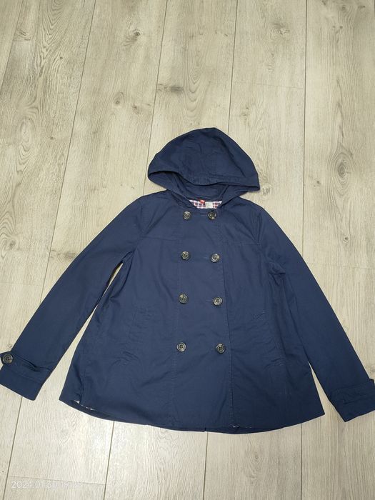 Granatowy płaszczyk dla dziewczynki