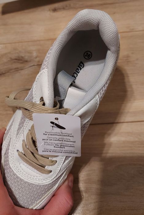 Buty sneakersy Graceland białe nowe r.36