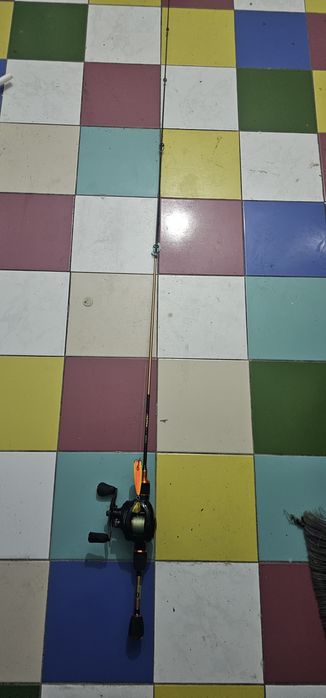 Cana de pesca mais carreto