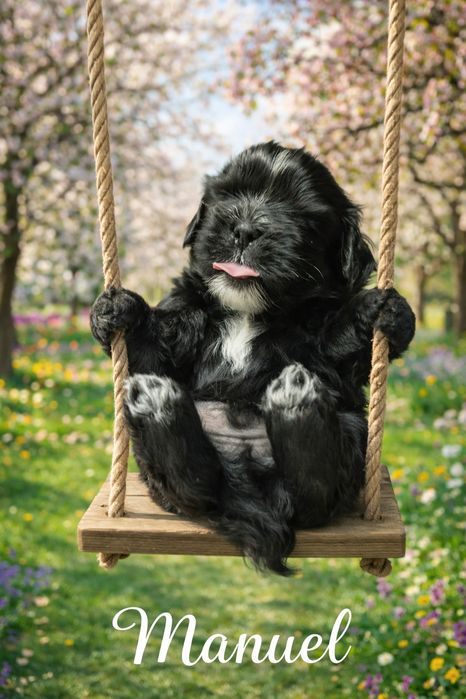 Szczenię Shih tzu piesek z genem blue