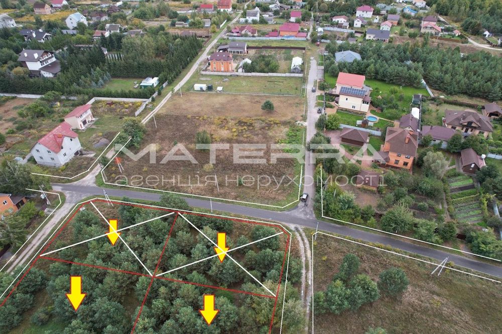 Глеваха - Малютянка Продаж ділянки по 8 соток зі світлом 13 кВт