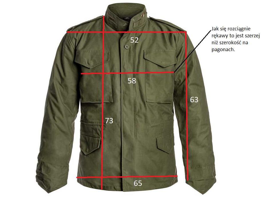 Kurtka Wojskowa Helikon-TEX M65  Olive Green