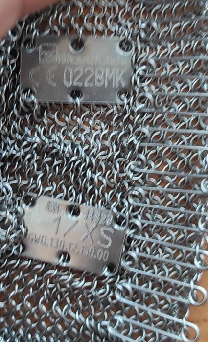 Manulatex XS - Luva com pulso em malha de  aço