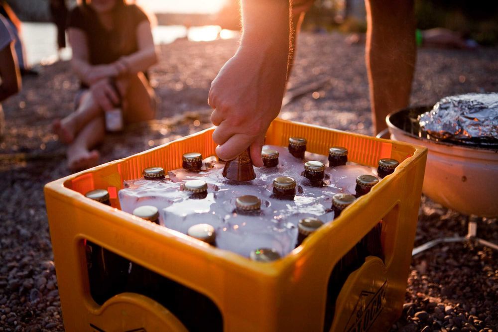 Chłodząca piwo forma na lód do skrzynki 0,5l ! EisBlock, Made in DE