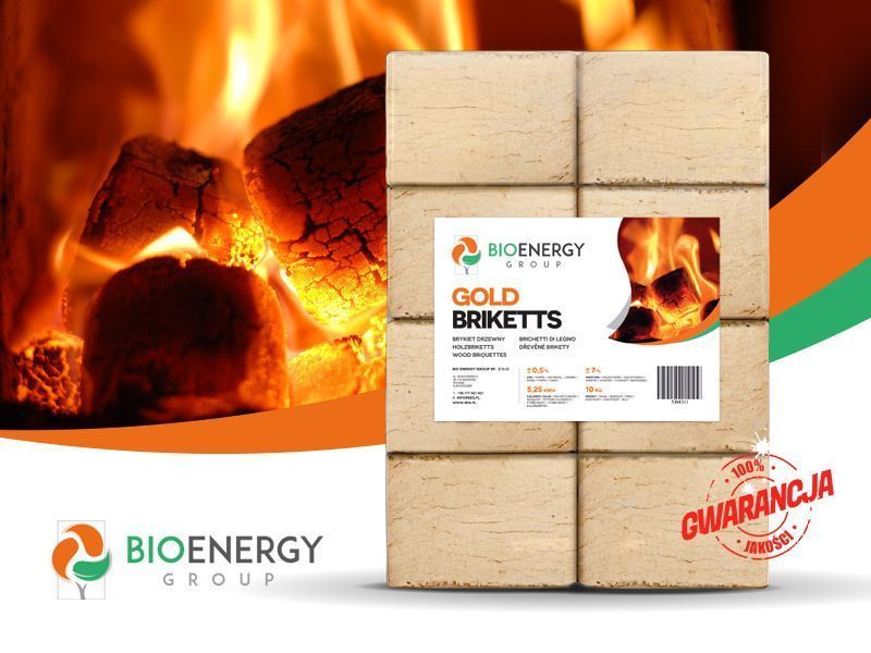 Brykiet drzewny RUF dębowy Ostrowiec Św. PRODUCENT BIO ENERGY GROUP