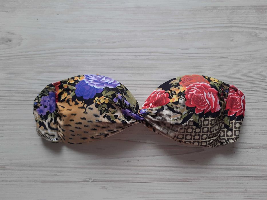 Купальник Charmante бандо р.40В M L леопардовый без пушапа 80А 80В 75В