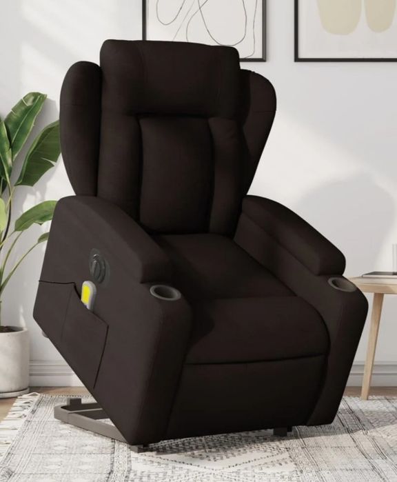 Podnoszony fotel masujący, elektryczny, rozkładany vidaXL