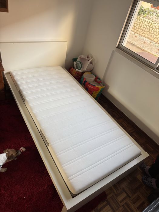 cama solteiro 110x200 com colchão