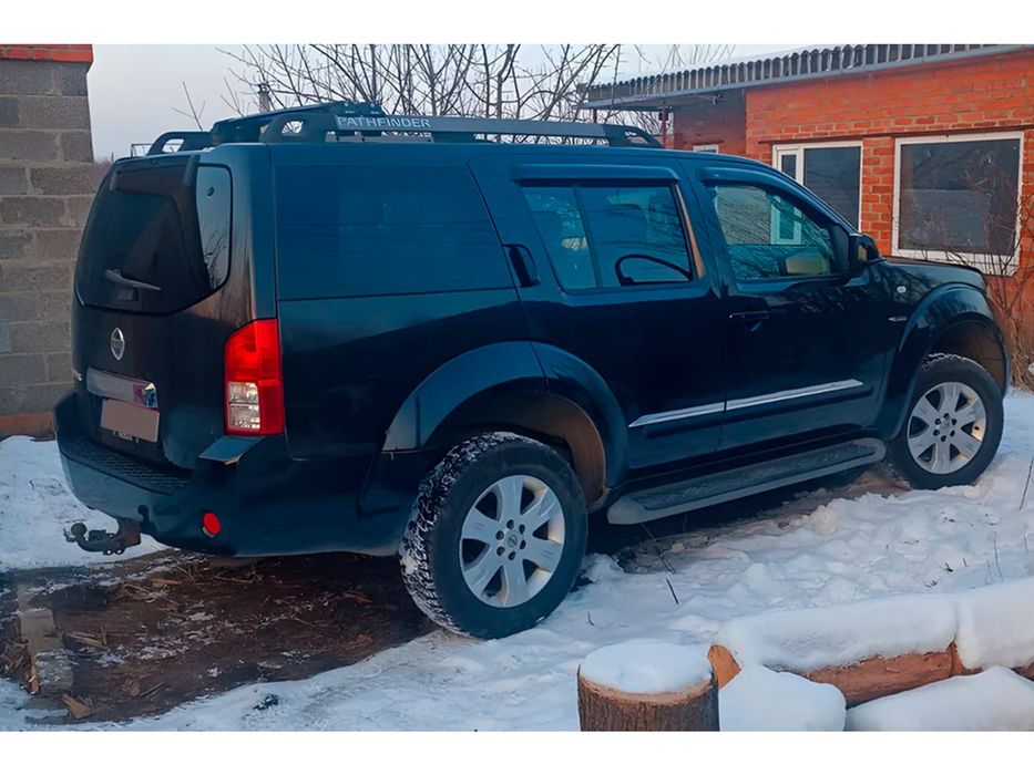 Ветровики для Nissan Pathfinder R51 2005-2014 гг. Поликарбонат (4 шт)