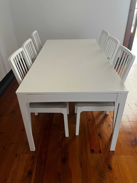 Mesa sala jantar IKEA extensível + 6 cadeiras Nasinge IKEA
