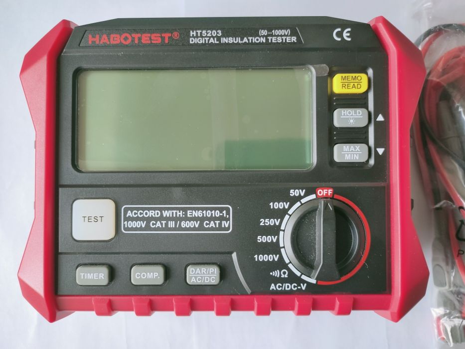Мегометр вимірювач опору ізоляції HABOTEST HT5203