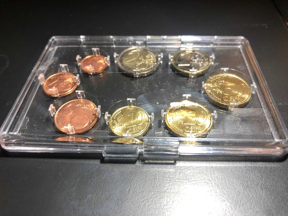 Set Anual Euros Grécia 2008 UNC com Estojo