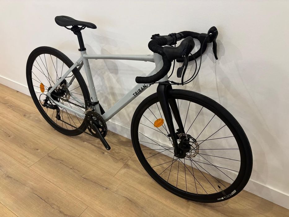 TRIBAN Bicicleta de Estrada RC120 Disco Cinzento