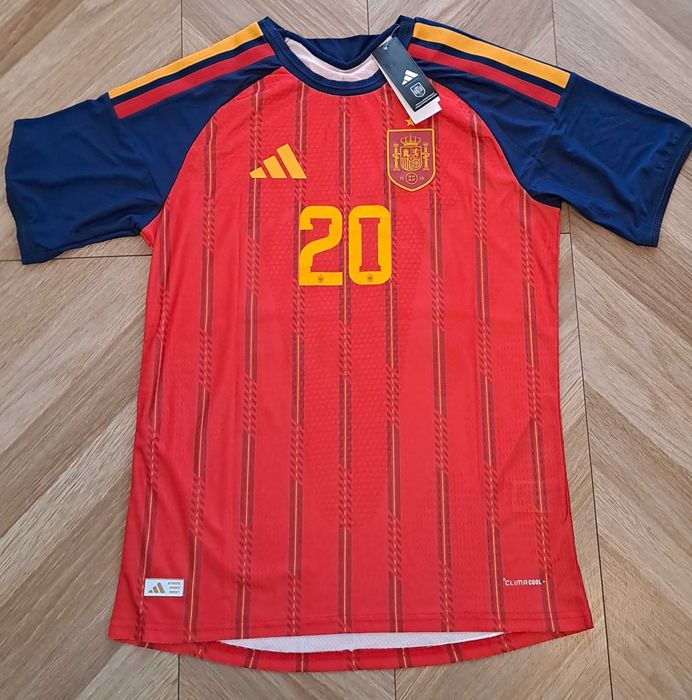 Koszulka Hiszpania domowa nowa meczowa Authentic #20 Pedri XXL