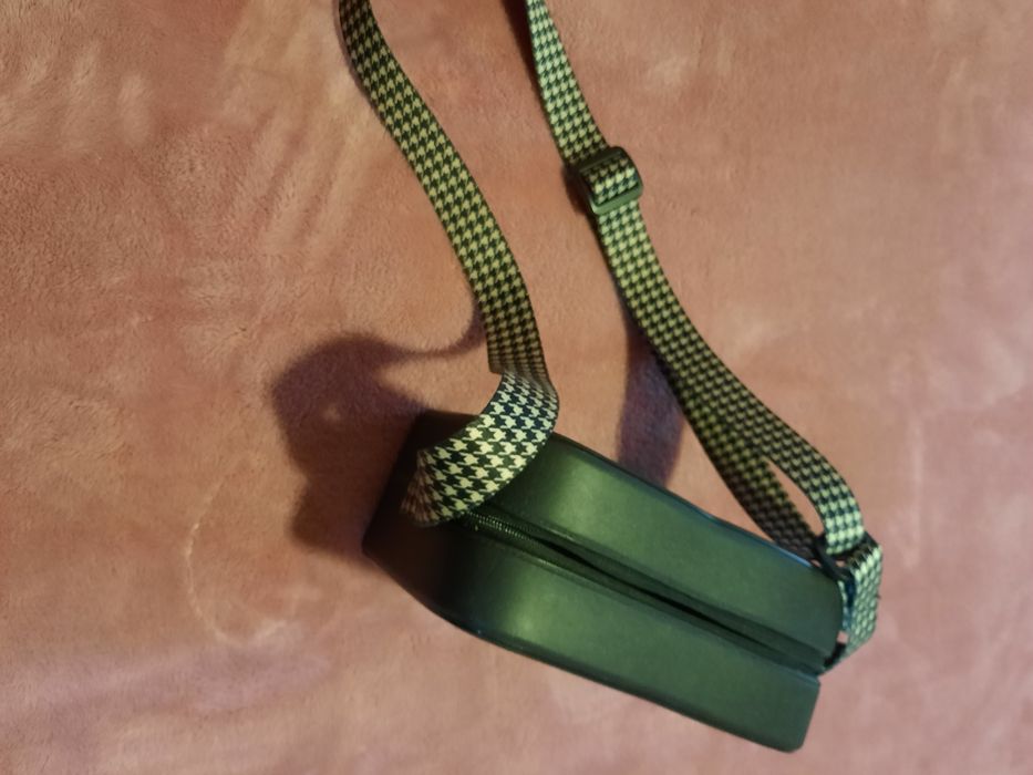 Bolsa borracha/ alça tecido xadrez NOVO PREÇO