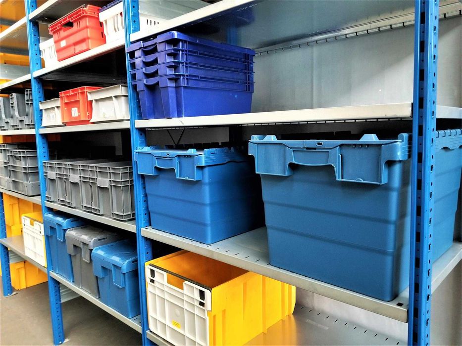 REGAŁ Firmowy Metalowy Magazynowy Półkowy Garażowy Warsztatowy gł.60cm