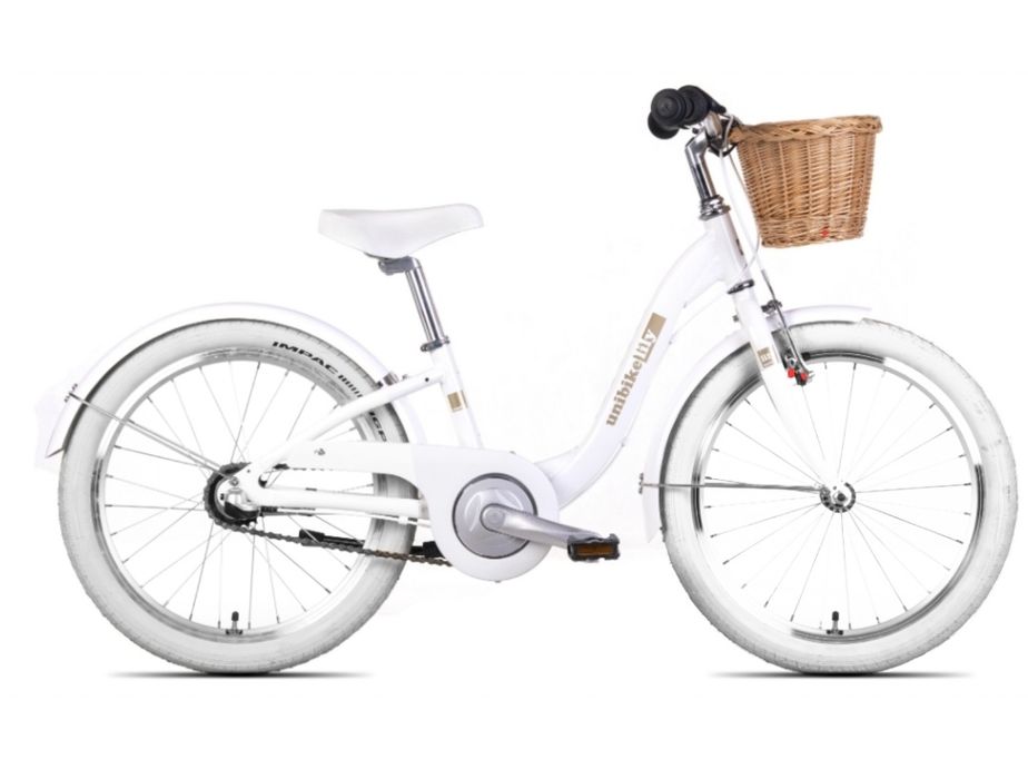 Rower dziecięcy dla dziewczynki z koszyczkiem Unibike Lily 20cali