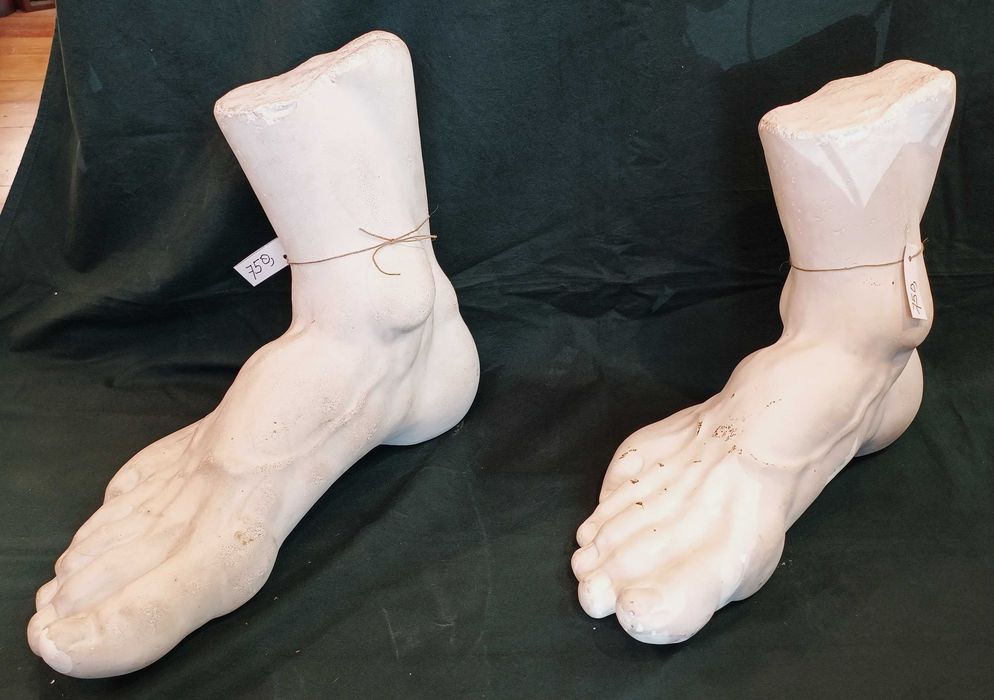 Pés Gesso Patinado Séc XIX Atelier Soulage