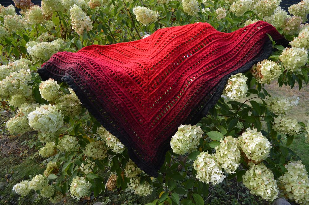 Chusta szydełkowa rękodzieło handmade