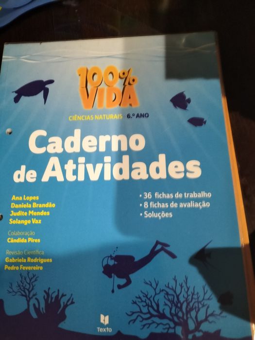 Livro e caderno de atividades de Ciências Naturais 6º ano