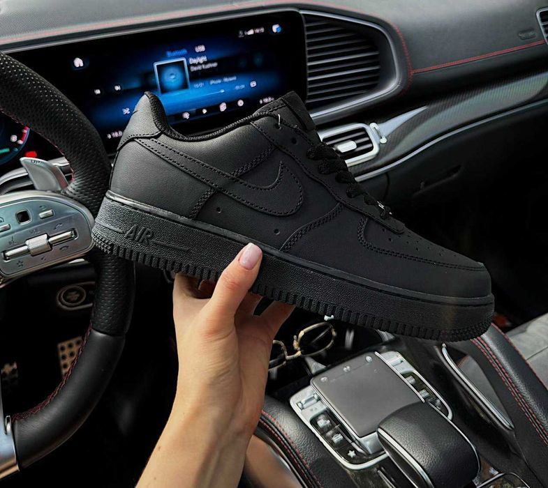 Мужские кроссовки Nike Air Force 1 Full Black. Размеры 40-45 v3