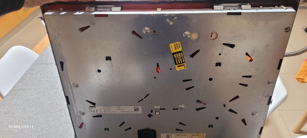 Placa vitrocerâmica zanussi