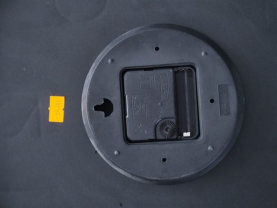 Zegar ścienny duży czarny quartz