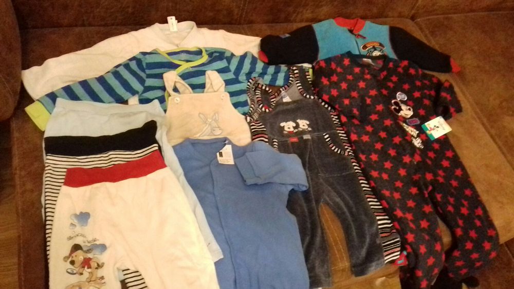 Zestaw śpiochów, ubranek, pajacykow