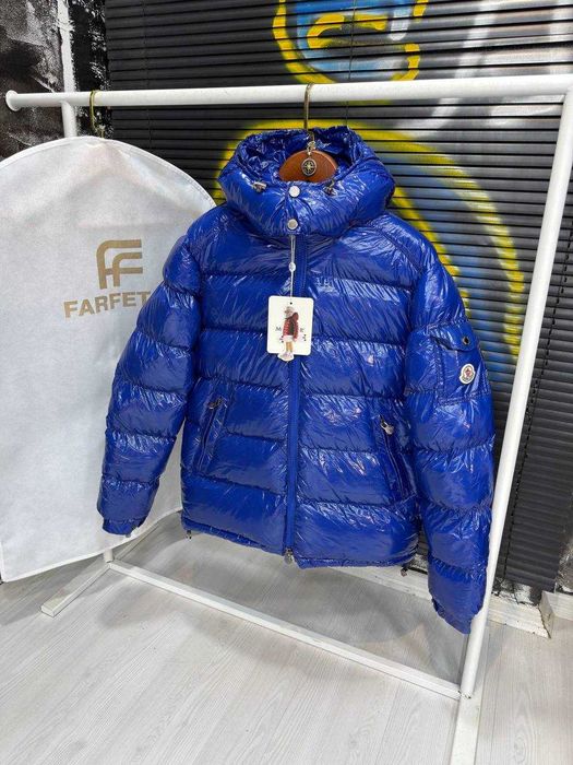 Нова куртка Moncler пуховик чорна біла синя помаранчева з капюшоном (С-ХХЛ)