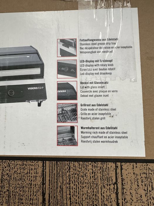 Sprzedam grill elektryczny  Videro e2- p nowy w opakowaniu fabrycznym