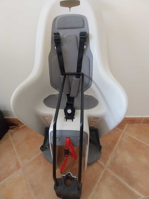 Cadeira de Bicicleta Bebé Fixação no Quadro Beje