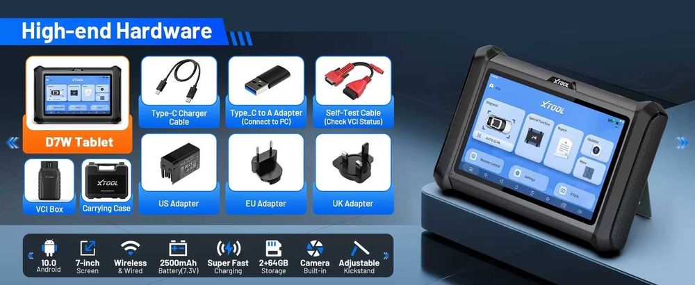 Xtool D7W 2026 V2.0 OBD2 CANFD DOIP SGW instr.PL