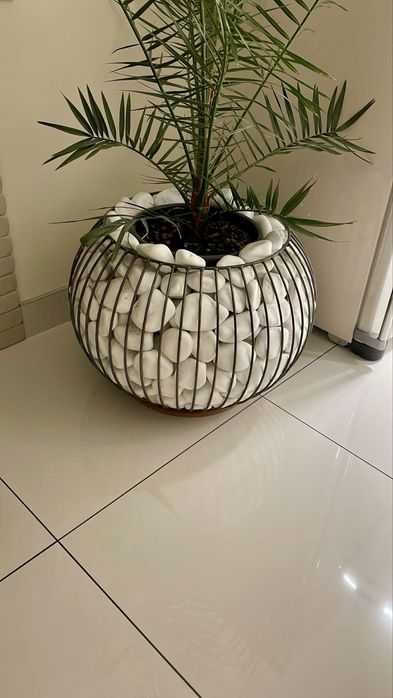 Декоративний габіон, вазон