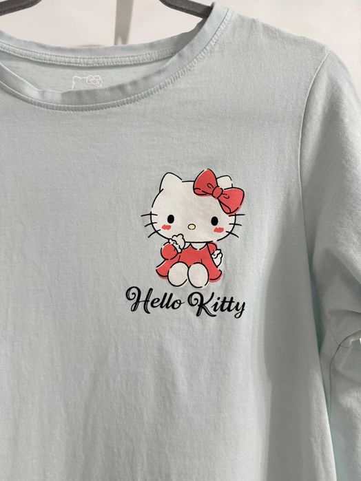 Bawełniana miętowa koszula nocna piżama Primark Hello Kitty S/36
