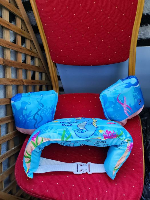 Kamizelka do Pływania dla Dziecka Dzieci Rękawki Kapok Pływaczki