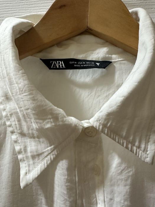 Біла блузка Zara, оверсайз